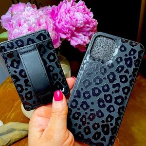 Walli Blacked out Leopard Magnetic Phone Case for iPhone 12/12 Pro